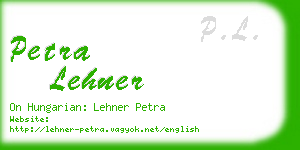 petra lehner business card